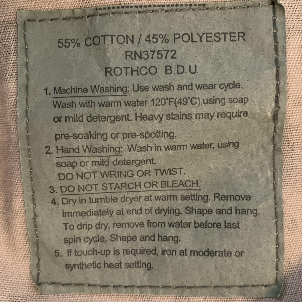 Rothco BDU Jacket Mens Medium Beige Digital Camo Combat Military Field Shirt - Picture 3 of 7